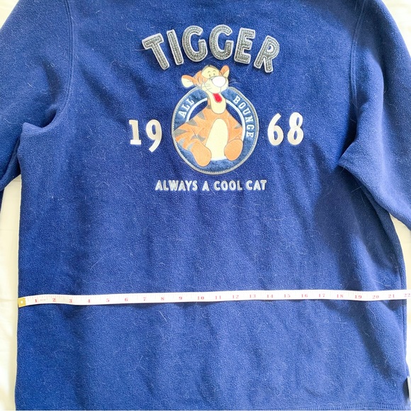 Vintage Disney Tigger Always A Cool Cat Fleece Oversized Crewneck size small - Picture 3 of 7